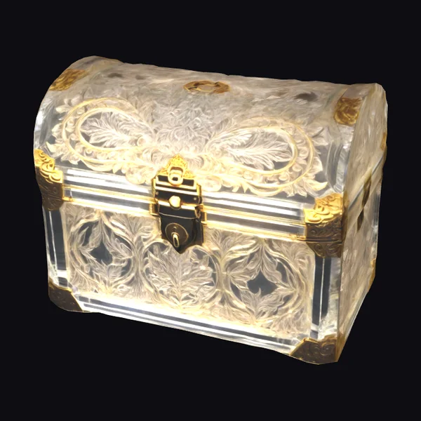 Ornate Crystal Treasure Chest
