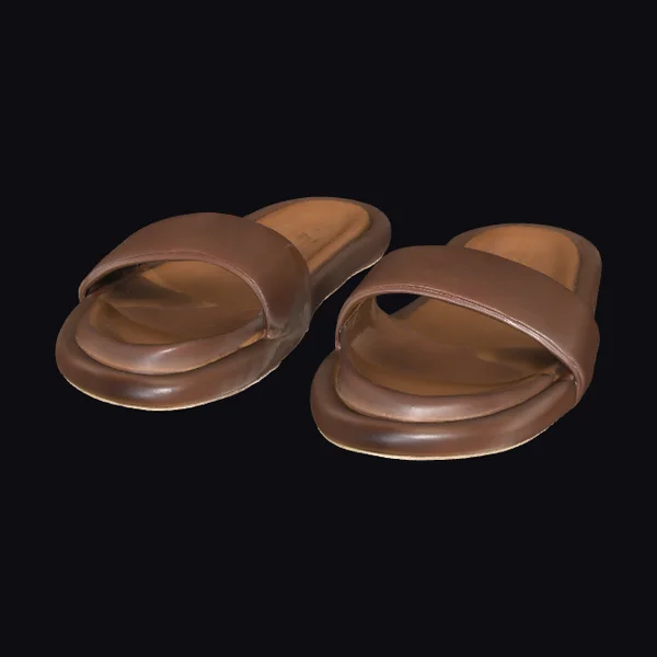 Brown Double Strap Sandals