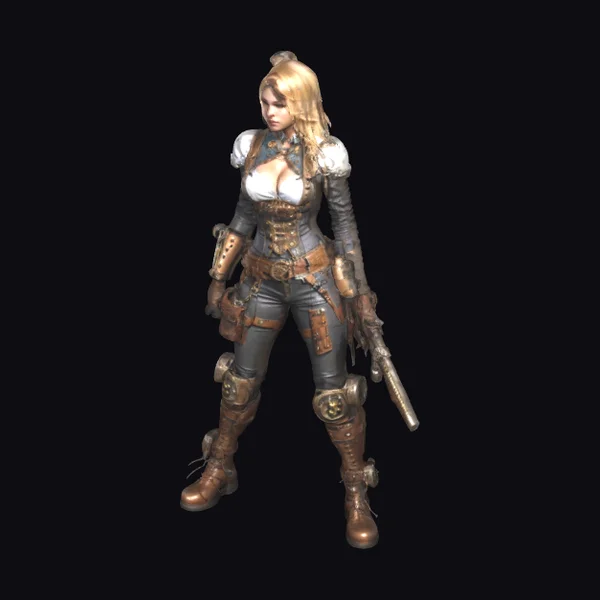 Steampunk Female Repairwoman