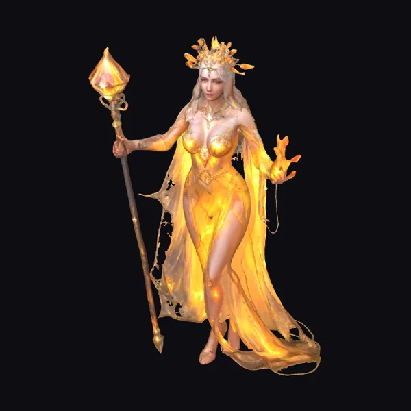 Golden Sunlight Queen Mage