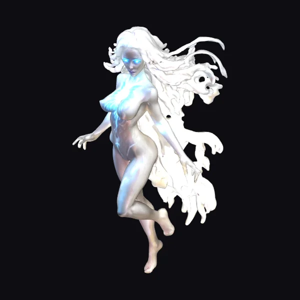 Nude Elemental Energy Being