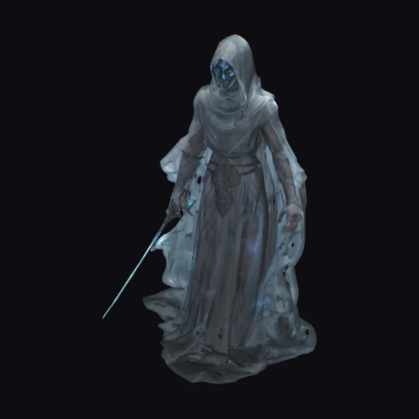 Ghostly Warrior with Sword