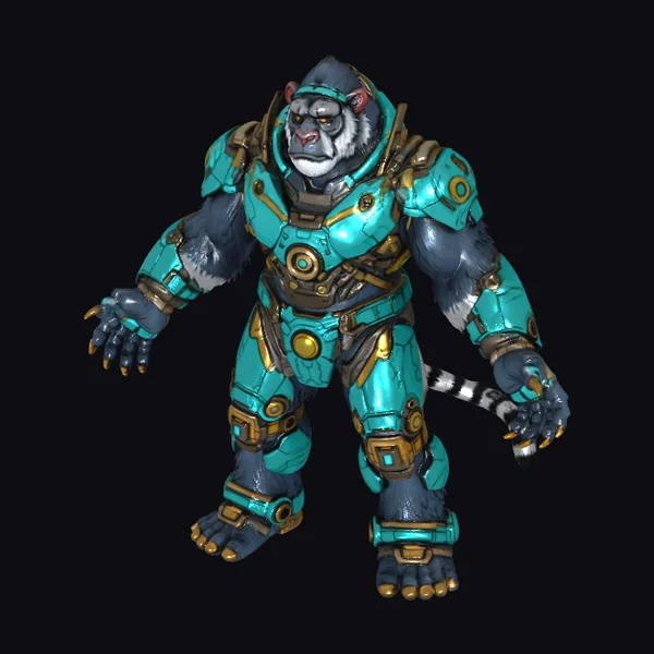 Cyber Gorilla Warrior