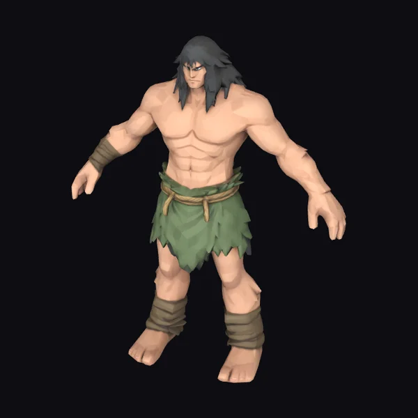 Muscular Wild Warrior