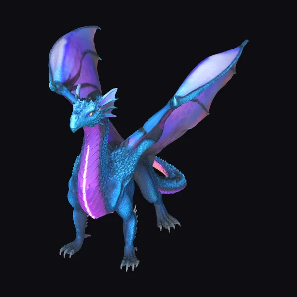Purple Blue Dragon