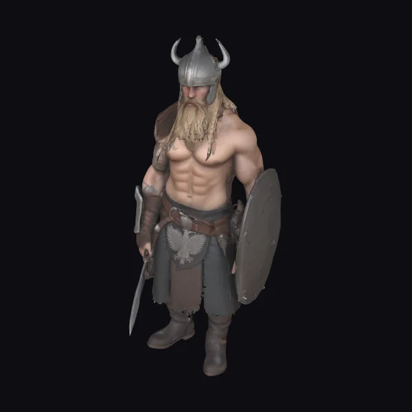 Muscular Viking Warrior