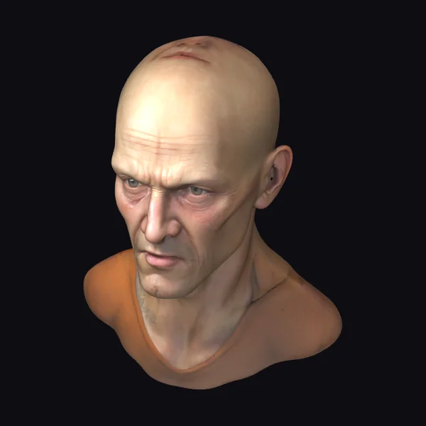 Bald Man Bust