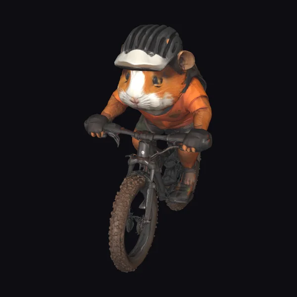 Guinea Pig on Bicycle