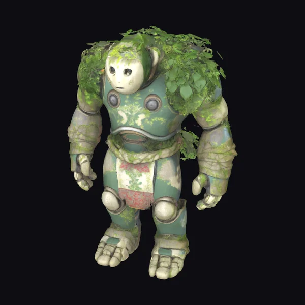 Overgrown Robot Guardian