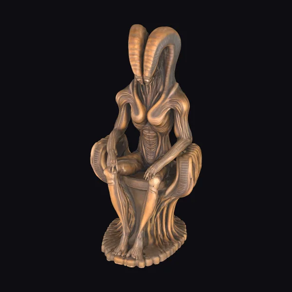 Alien Creature Sitting