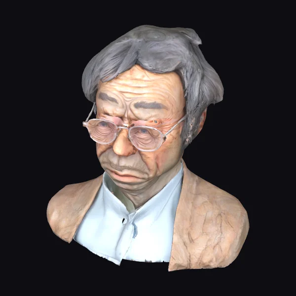 Elderly Man Bust Portrait