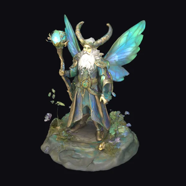 Ethereal Horned Fairy Wizard