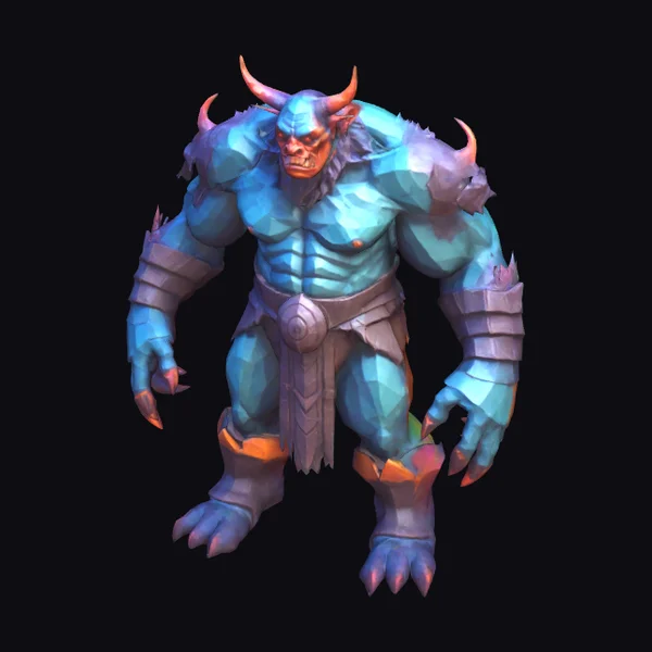 Albino Muscular Demon Beast