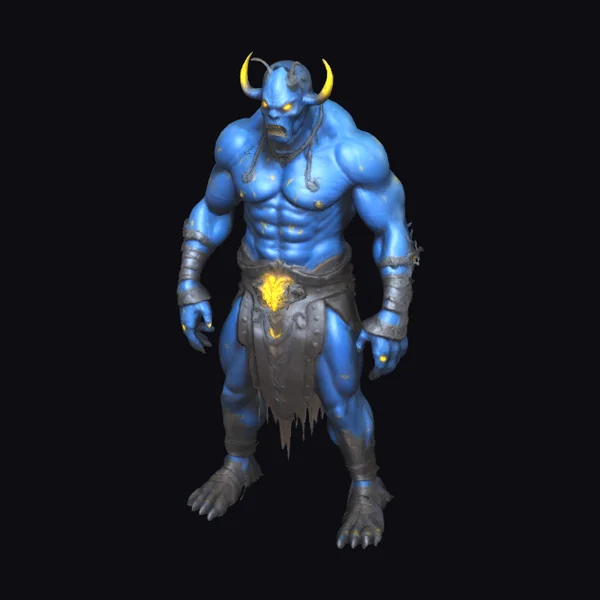 Albino Beast with Muscles