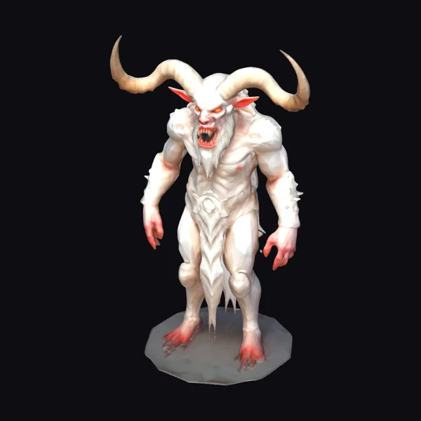 Albino Krampus Demon