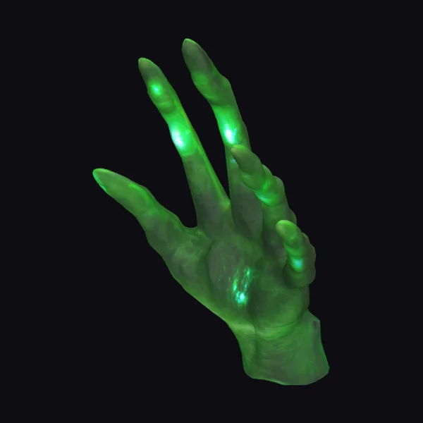 Glowing Green Alien Hand