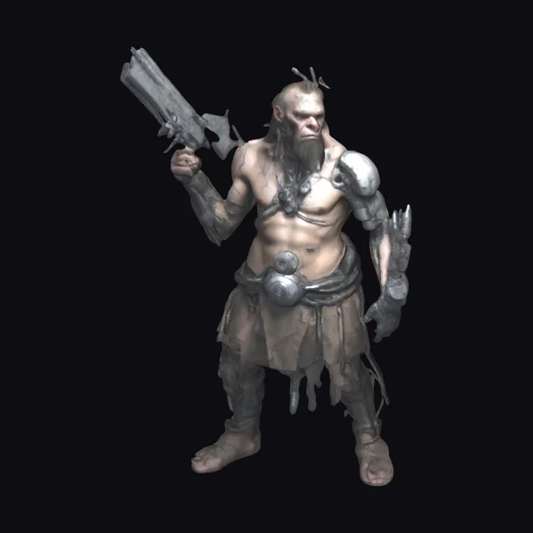 Cyborg Cave Man Warrior