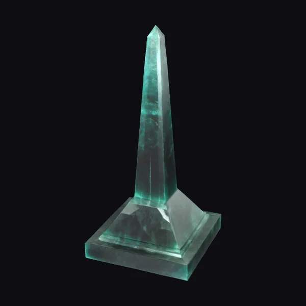 Mystical Teal Obelisk
