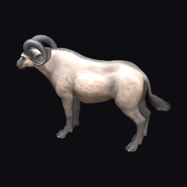 Muscular Horned Quadruped Mammal