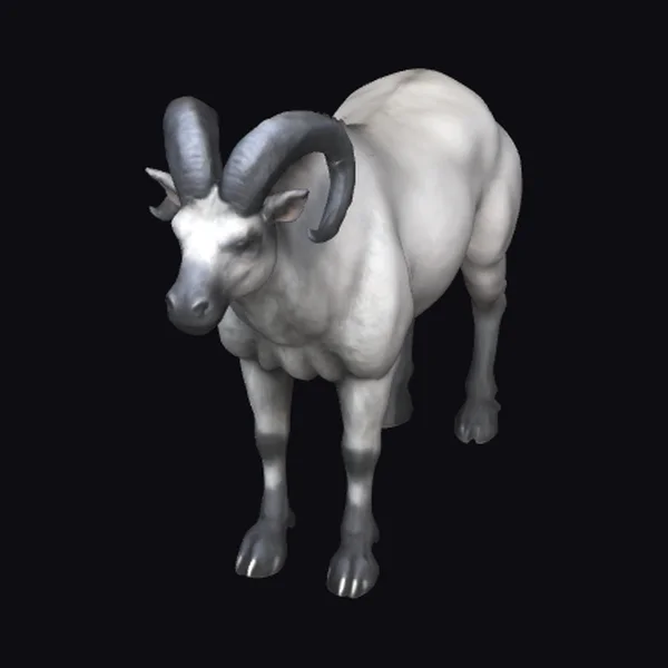 Muscular Horned Quadruped Mammal