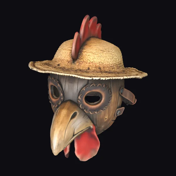 Wooden Chicken Mask