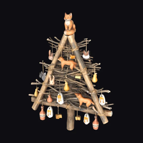 Rustic Wooden Christmas Tree