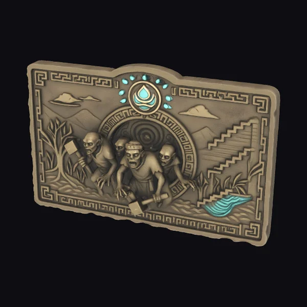 Ancient Zombie Relief Plaque