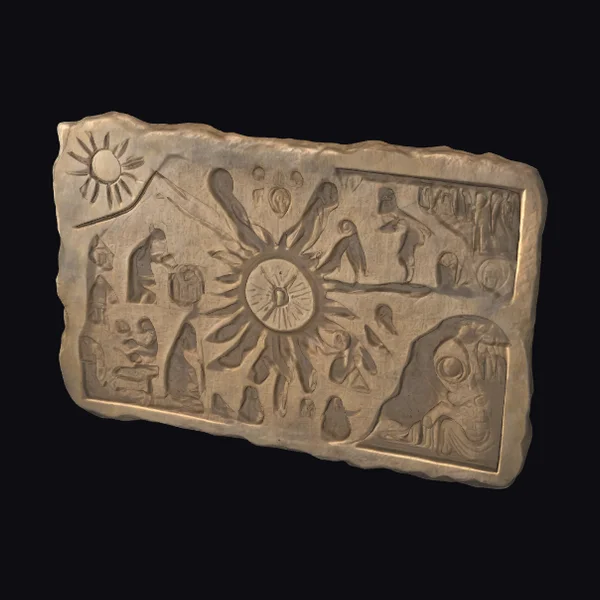Ancient Stone Relief Panel