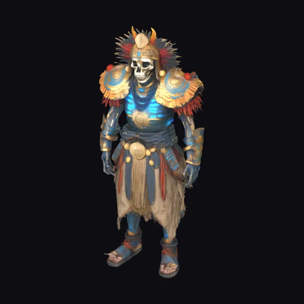 Skeletal Inca Warrior