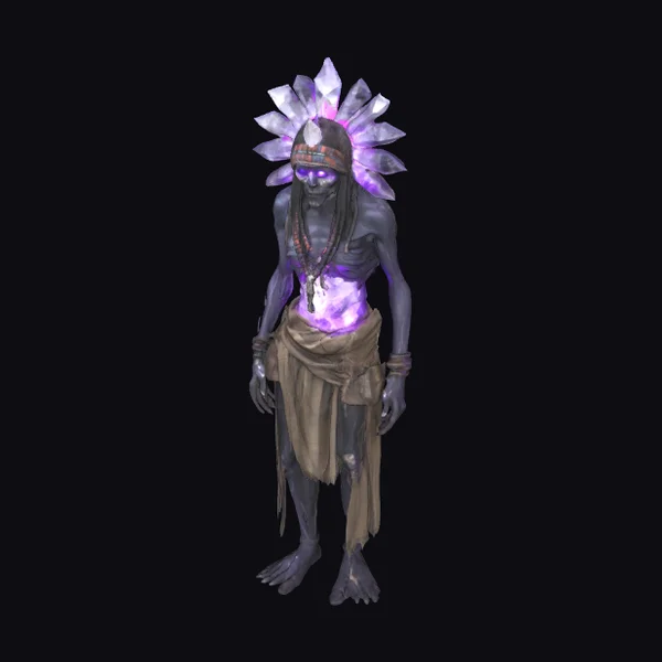Undead Incan Shaman Quartz