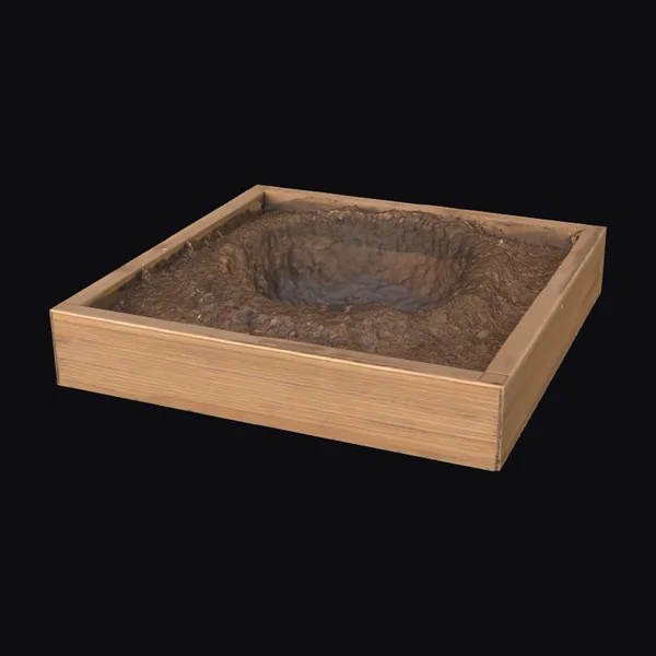 Crater in Wooden Box