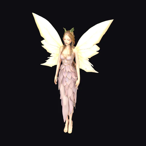 Slender Fairy with Wings