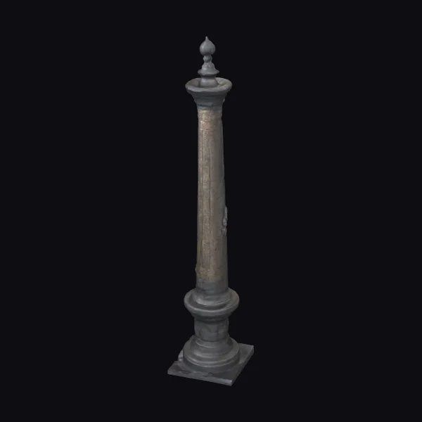 Aged Metal Pillar