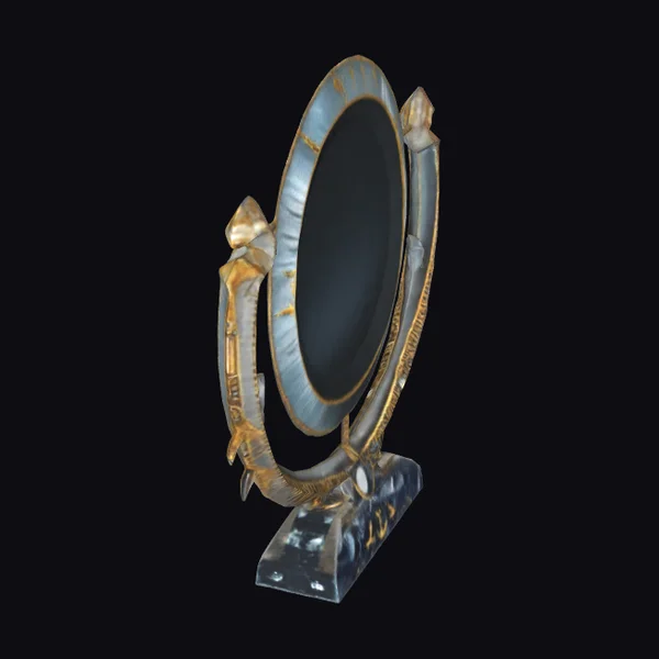 Ancient Oval Mirror