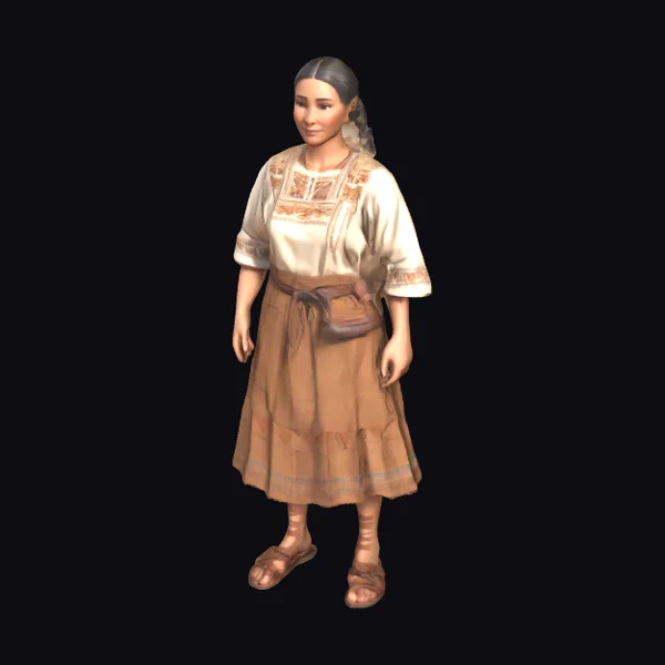 Andean Seamstress Portrait