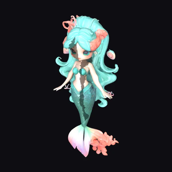 Kawaii Mermaid Figurine