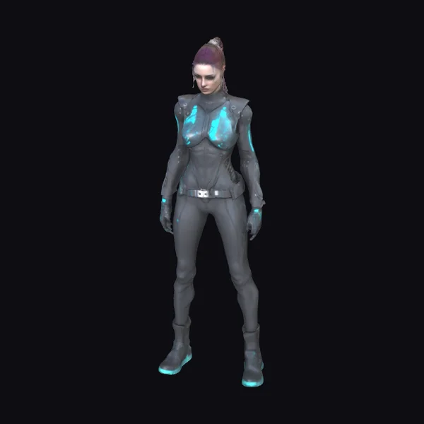 Cyber Gothic Female Character