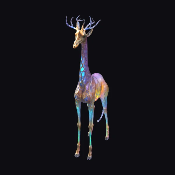 Iridescent Giraffe Deer Hybrid