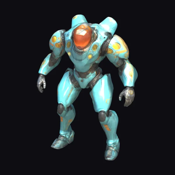 Teal Sci-Fi Power Suit