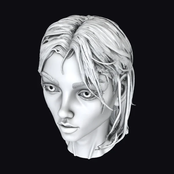 Monochrome Female Bust