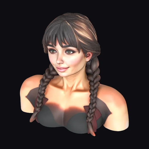 Braided Bust Portrait