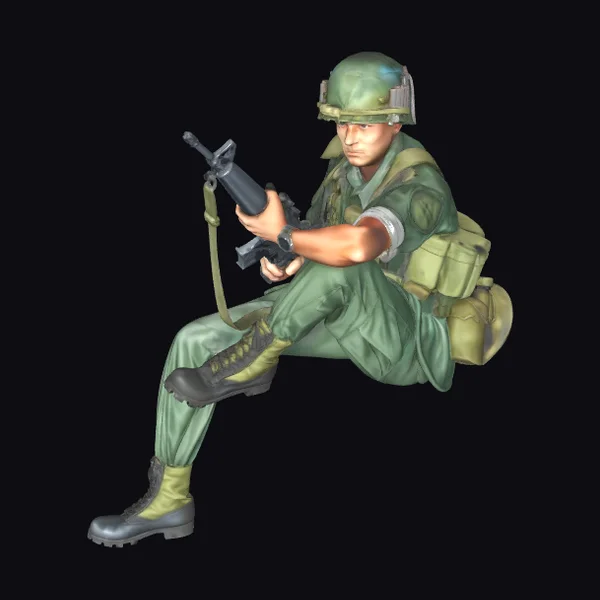 Soldier with Assault Rifle