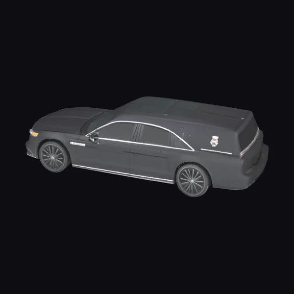 Black Lincoln Hearse