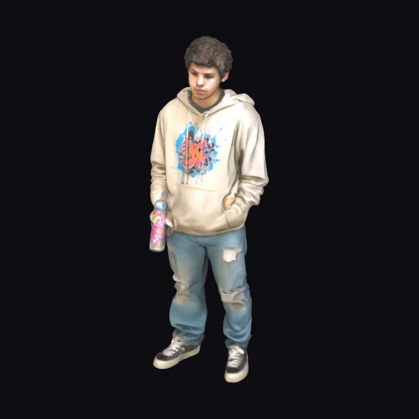 Young Graffiti Artist Male