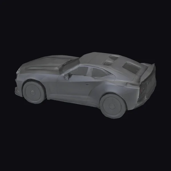 Sleek Gray Sports Car