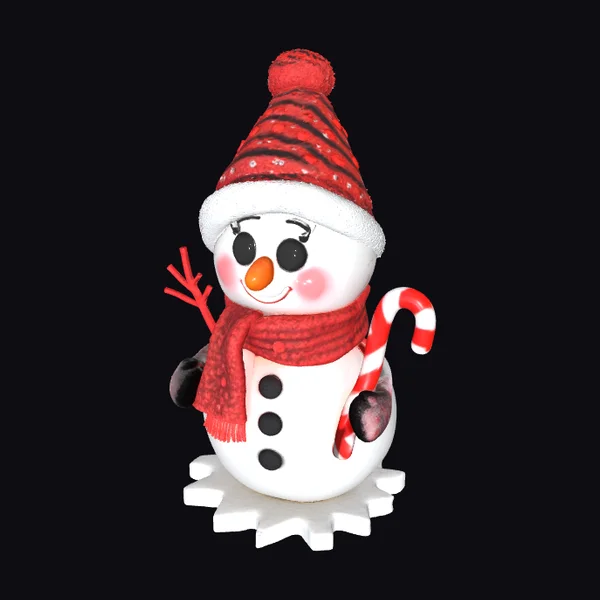 Chibi Snowman Ornament
