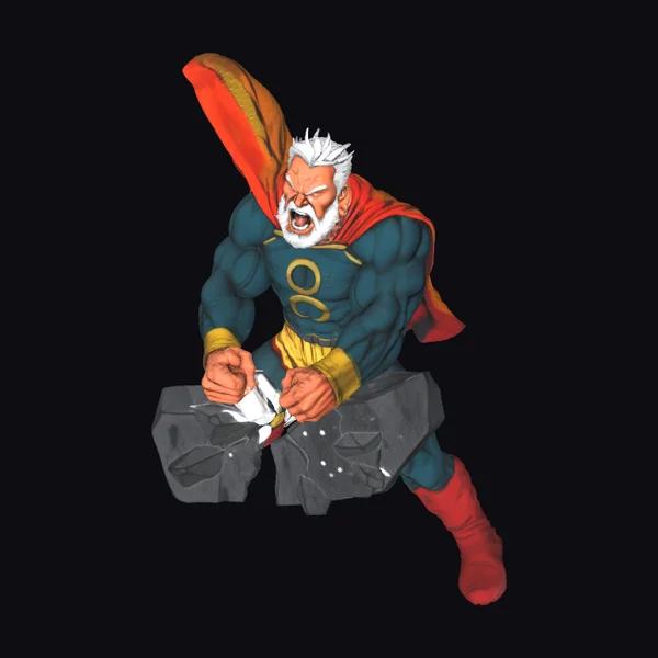 Angry Old Man Superhero