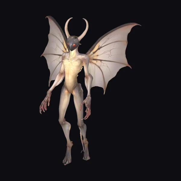 Hybrid Winged Salamander Creature