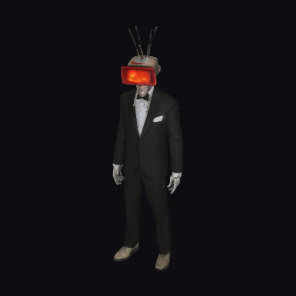 Glitchy Tuxedo Figure