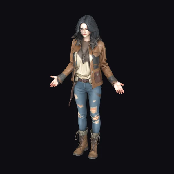 Rugged Female Drifter Character